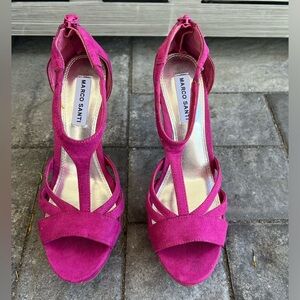 Never worn! MARCO SANTI-platform high heeled sandals